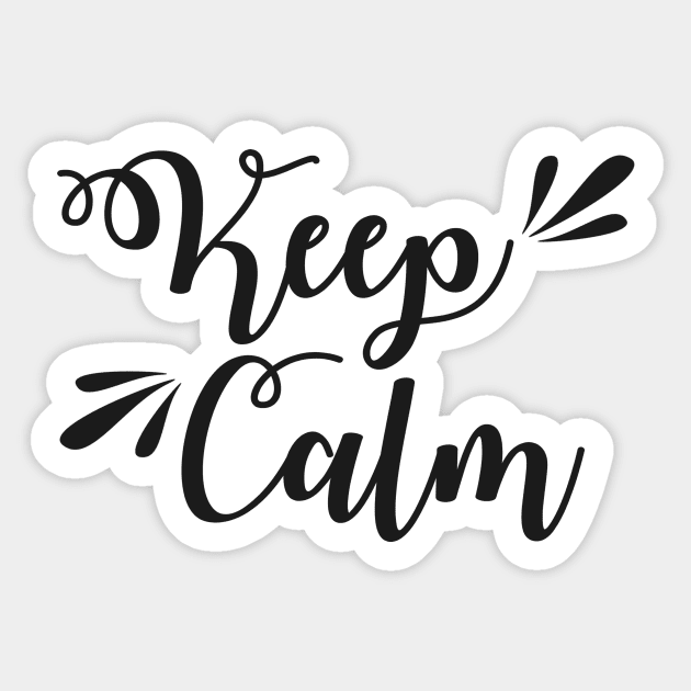 Keep Calm Sticker by UnicornDash